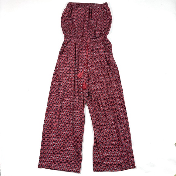 Garnet Hill Bandeau Knit Jumpsuit Strapless - Picture 1 of 9